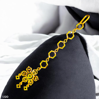 GOLD TICKLY- BIS CERTIFIED WGT: 1.120 GM APPROX HUID HALLMARK 375 9KT GOLD TICKLY (MANGTIKA) 1 PIECE FOR MARRIAGE.