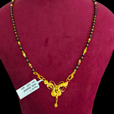 GOLD PENDANT- WGT: 0.870 GM APPROX 22KT HUID HALLMARK GOLD PENDANT MANGALSUTRA 1 PIECE WITH TASSEL.