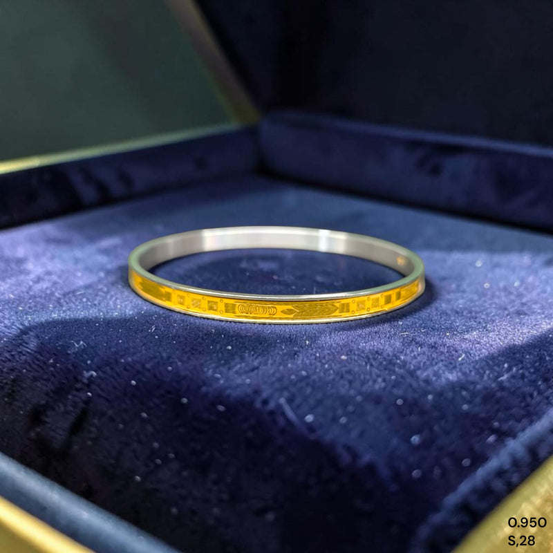 GOLD NOA- (U5ATHB) (SIZE: 28) (WGT: 0.950) GM APPROX) BIS CERTIFIED HUID HALLMARK 22KT GOLD NOA BADHANO 1 PIECE FOR WOMEN.