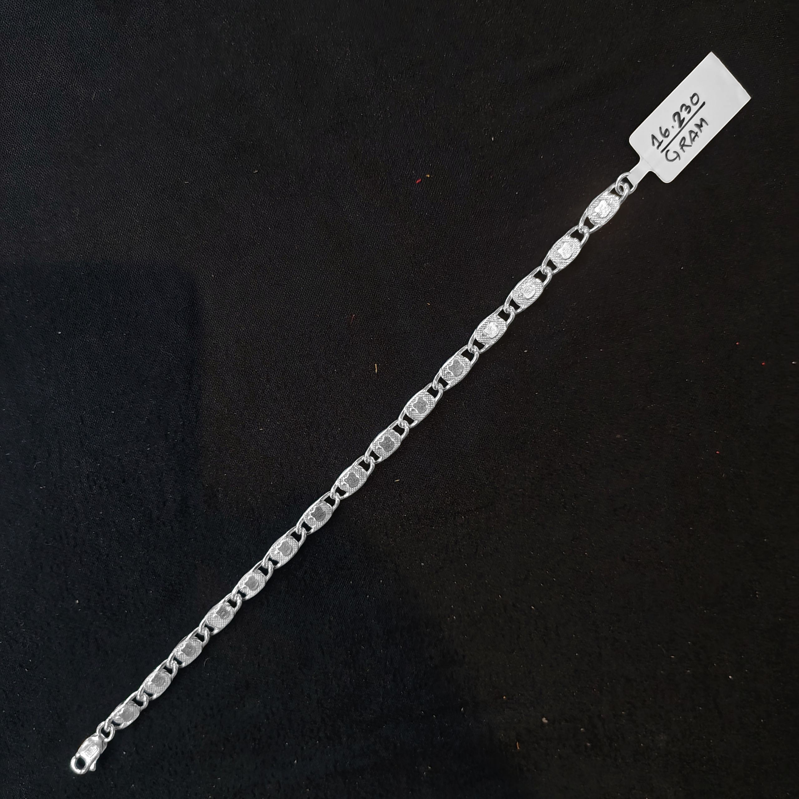 (SWL) RAJLAXMI 625 SILVER WRISTLET WGT: 16.230 GRAM 8.5" INCH FOR UNISEX 1 PIECE (REGULAR USE)