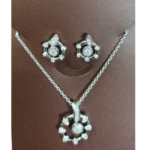 SILVER LOCKET- 625 SILVER LOCKE SET WITH EARRINGS SOLD ON MRP) - *CHAIN INCLUDED* (NON EXCHANGEABLE ITEM)
