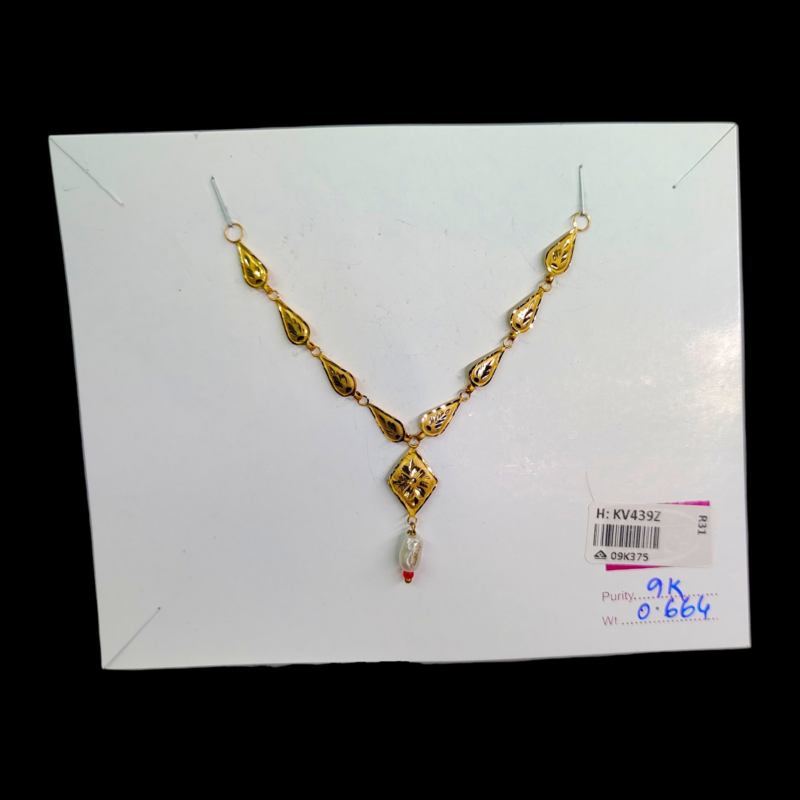 GOLD CHOKER NECKLACE-(WGT: 0.664 GM APPROX) BIS CERTIFIED HUID HALLMARK 9KT GOLD NECKLACE 1 PIECE FOR WOMEN.