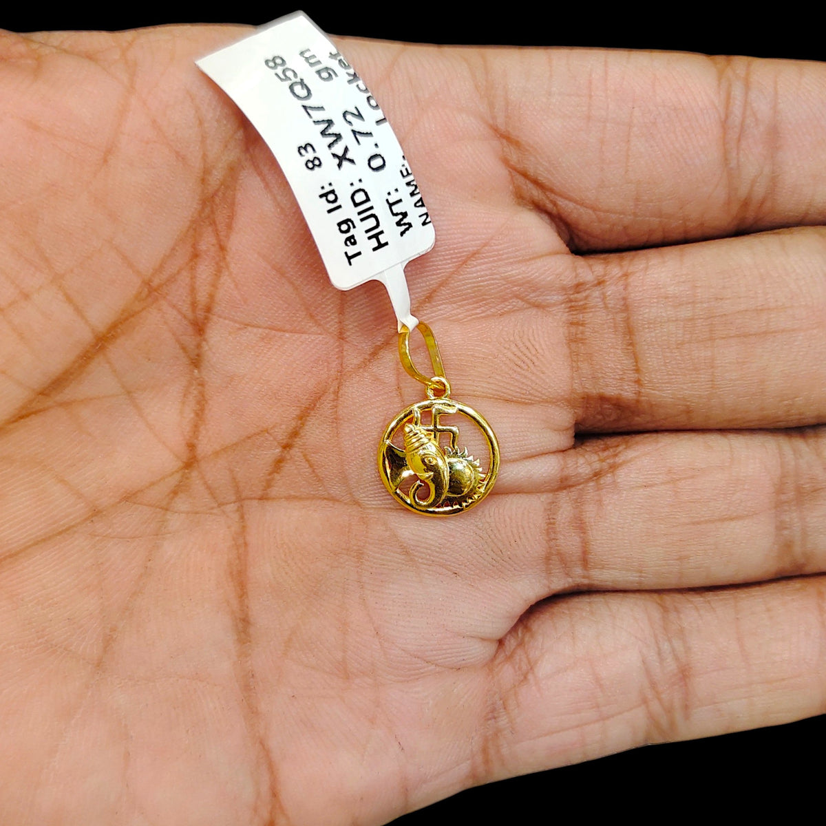 GOLD LOCKET - (WGT: 0.720 GM APPROX) BIS CERTIFIED HUID HALLMARK 9KT GOLD LOCKET 1 PIECE. (CHAIN NOT INCLUDED). (XW7Q58)