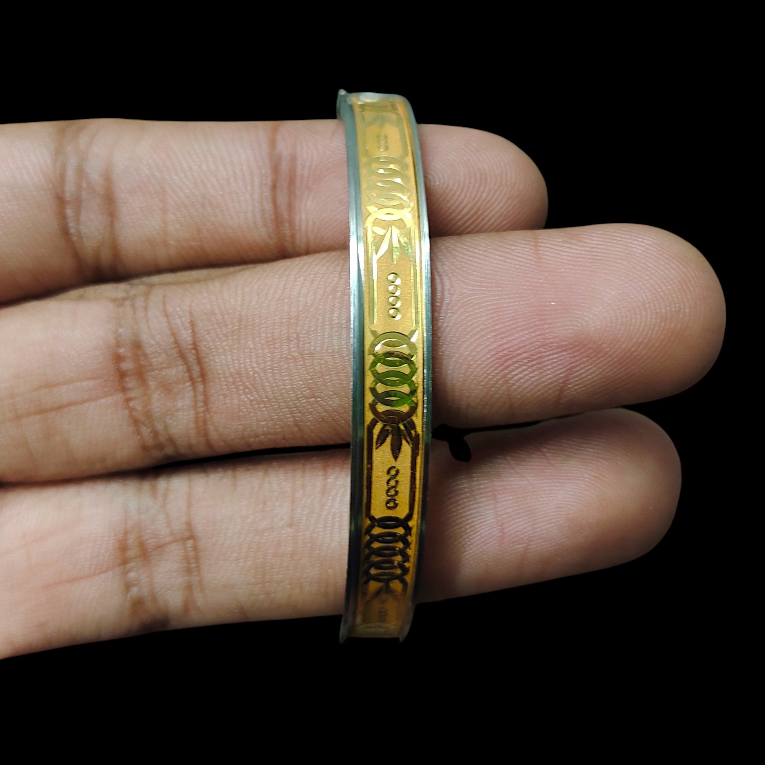 GOLD NOA- (SIZE: 24) (WGT: 1.290) GM APPROX) BIS CERTIFIED HUID HALLMARK 22KT GOLD NOA BADHANO 1 PIECE FOR WOMEN.