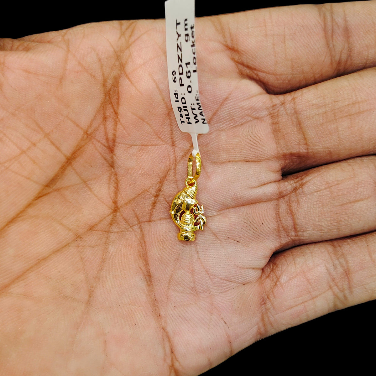 GOLD LOCKET - (WGT: 0.610 GM APPROX) BIS CERTIFIED HUID HALLMARK 9KT GOLD LOCKET 1 PIECE. (CHAIN NOT INCLUDED). (PDZZYT)