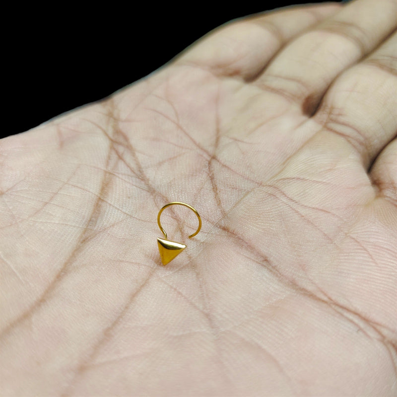 GOLD NOSEPIN- BIS CERTIFIED HUID HALLMARK 375 9KT GOLD NOSEPIN 1 PIECE FOR WOMEN (FOR REGULAR USE). SOLD ON MRP.