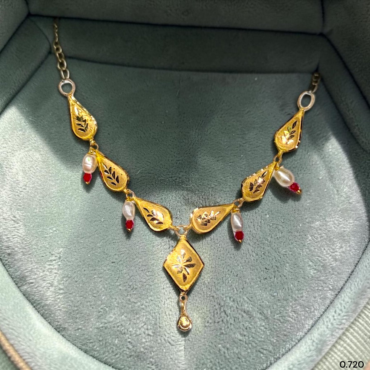 GOLD NECKLACE-(WGT: 0.720 GM APPROX) BIS CERTIFIED HUID HALLMARK 375 9KT GOLD NECKLACE 1 PIECE FOR WOMEN WITH FREE ADJUSTABLE TASSEL. (2ET1WA)
