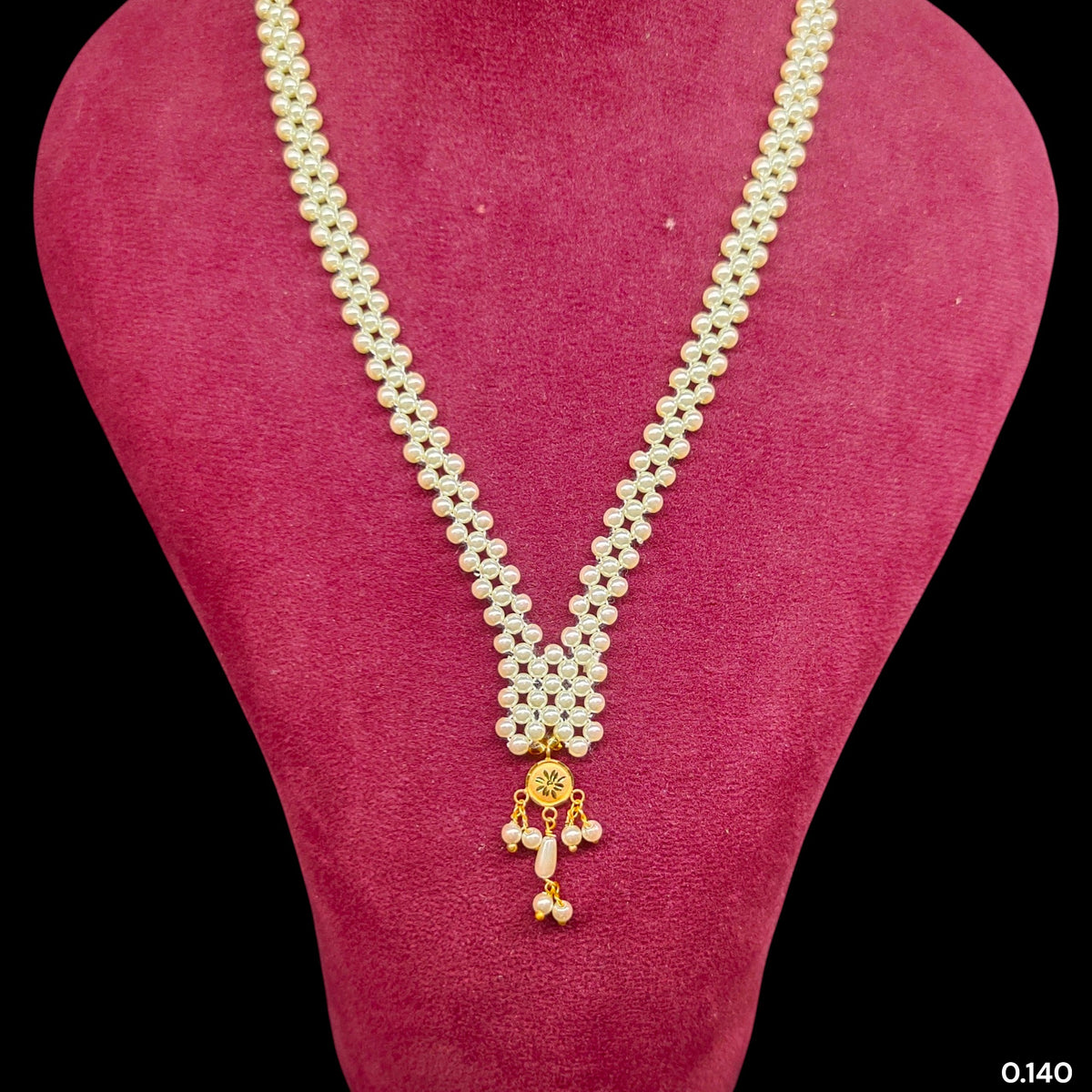 GMP9K- WGT: 0.140 GM APPROX CERTIFIED BIS HUID HALLMARK 375 9KT GOLD MOTI PENDANT 1 PIECE FOR WOMEN.(IF19QJ)