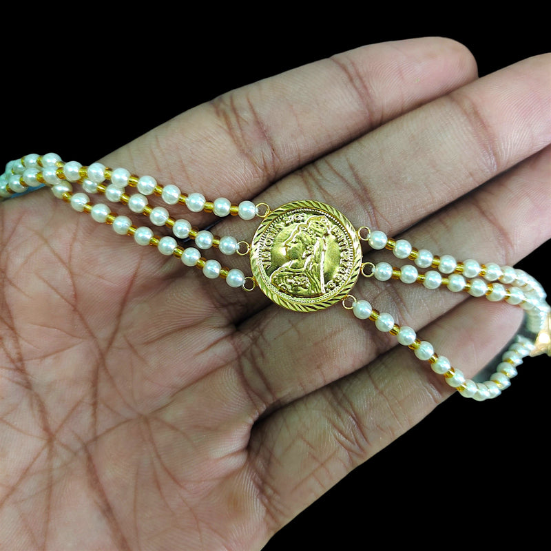 GMC22K- (GB37WI)-(WGT: 1.430 GM APPROX) BIS CERTIFIED HUID HALLMARK 916 22KT GOLD CHOKER 1 PIECE FOR WOMEN.