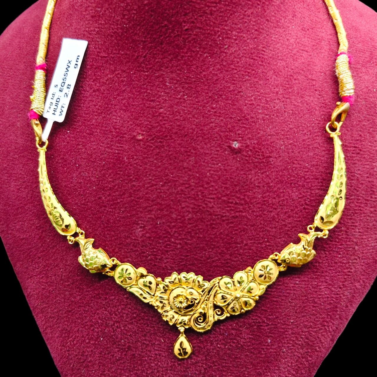 GCN9K- (WGT: 2.800 GM APPROX) BIS CERTIFIED HUID HALLMARK 9KT GOLD NECKLACE 1 PIECE FOR WOMEN.