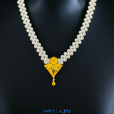 (GPM) TRJ WGT: 0.890 GM APPROX HUID HALLMARK 22KT GOLD MOTI PENDANT 1 PIECE.