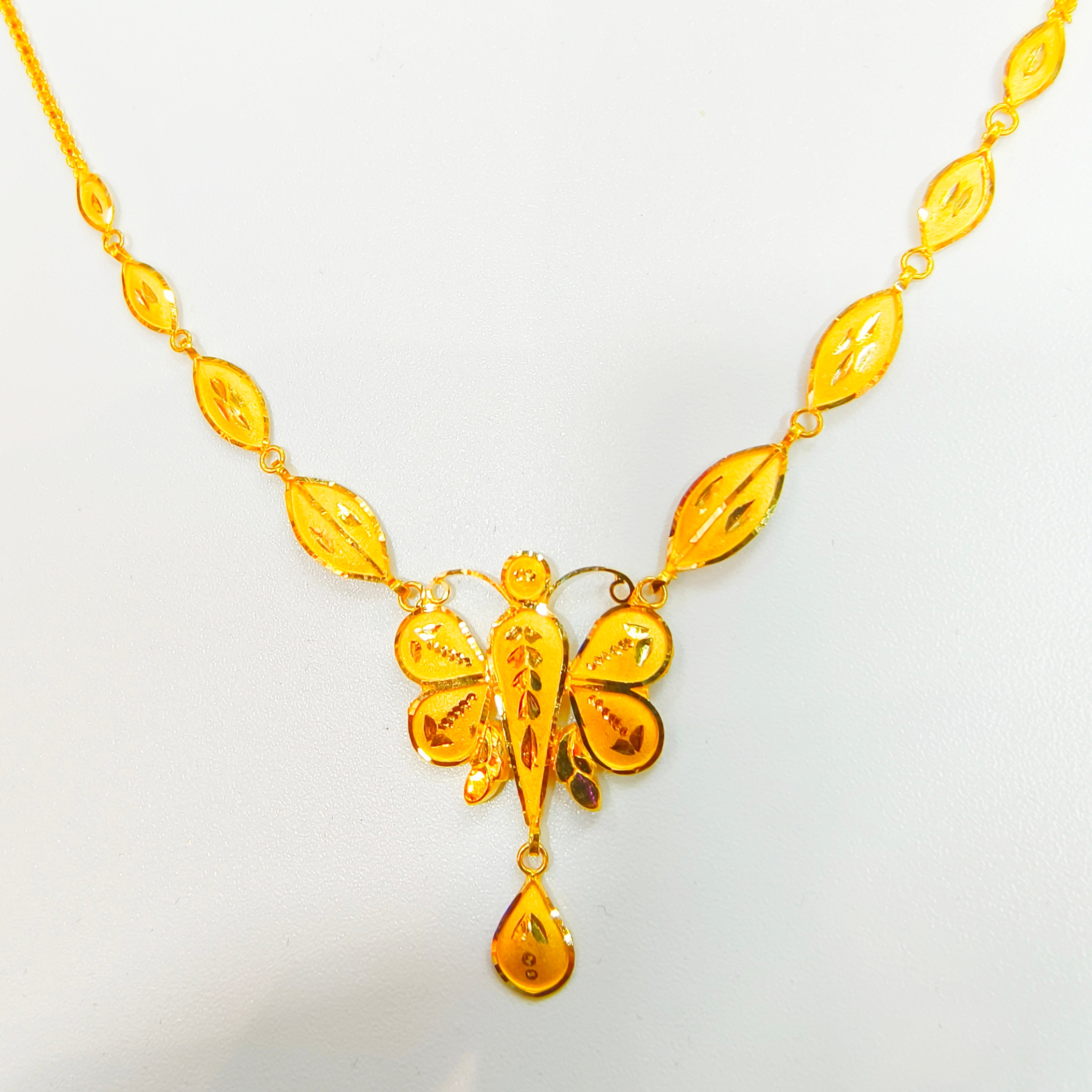 (GCN22) BIS CERTIFIED WGT: 2.780 GM APPROX HUID HALLMARK 22KT 916 GOLD NECKLACE CHOKER 1 PIECE FOR WOMEN.