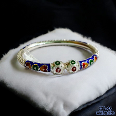 RAJLAXMI (SIZE 28) HALLMARK 925 SILVER BALA (MANIPUR DESIGN) APPROX WGT: 18.470 GM (1 PIECE) FOR REGULAR USE FOR WOMEN.