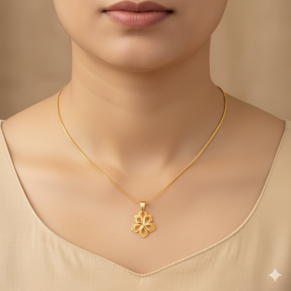 (GLC22) LOCKET WGT: 0.480 GM APPROX BIS CERTIFIED HUID HALLMARK 916 22KT GOLD LOCKET 1 PIECE FOR UNISEX. (CHAIN NOT INCLUDED).