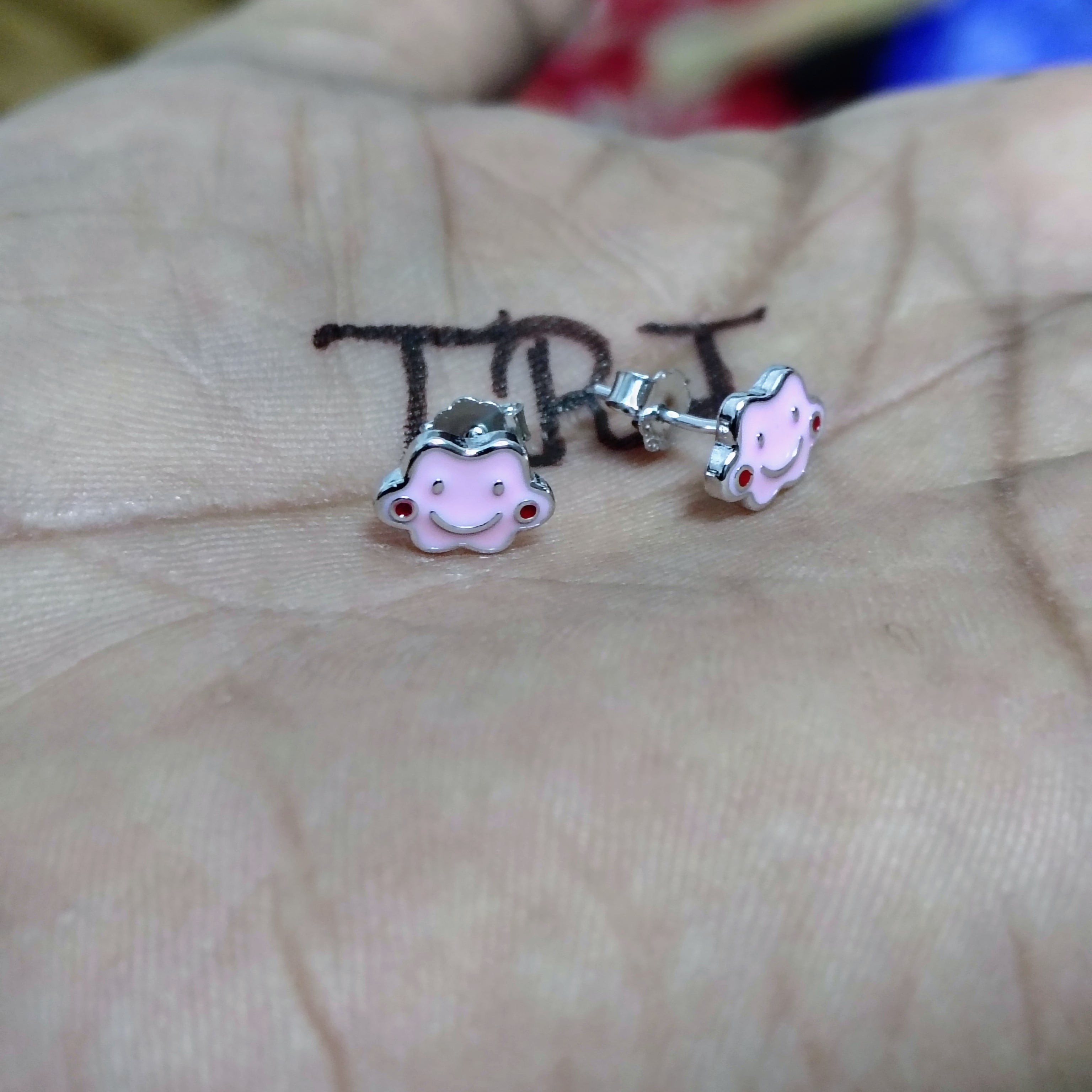 SILVER STUD - STERLING 925 HALLMARK SILVER STUD EARRINGS FOR WOMEN (1 PAIR) FOR REGULAR WEAR (SOLD ON MRP).