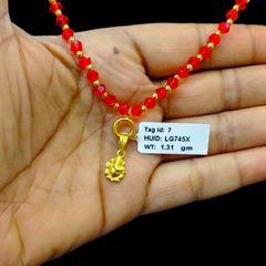 GOLD LOCKET- WGT: 1.310 GM APPROX BIS CERTIFIED HUID HALLMARK 916 22KT GOLD LOCKET 1 PIECE FOR UNISEX. (WITH ADJUSTABLE TASSEL).