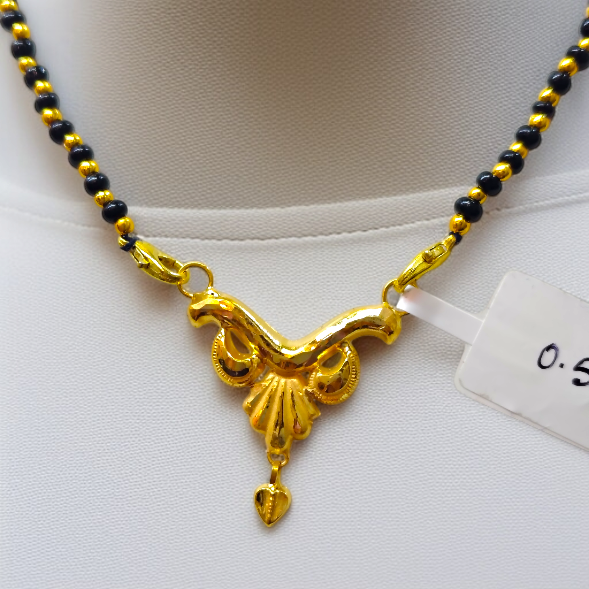(GPM) TRJ THOKAI D-105 (WGT: 0.570 GM APPROX) KDM GOLD PENDANT 1 PIECE WITH MANGALSUTRA TASSEL (50 TONCH) BEST FOR GIFT IN MARRIAGE.