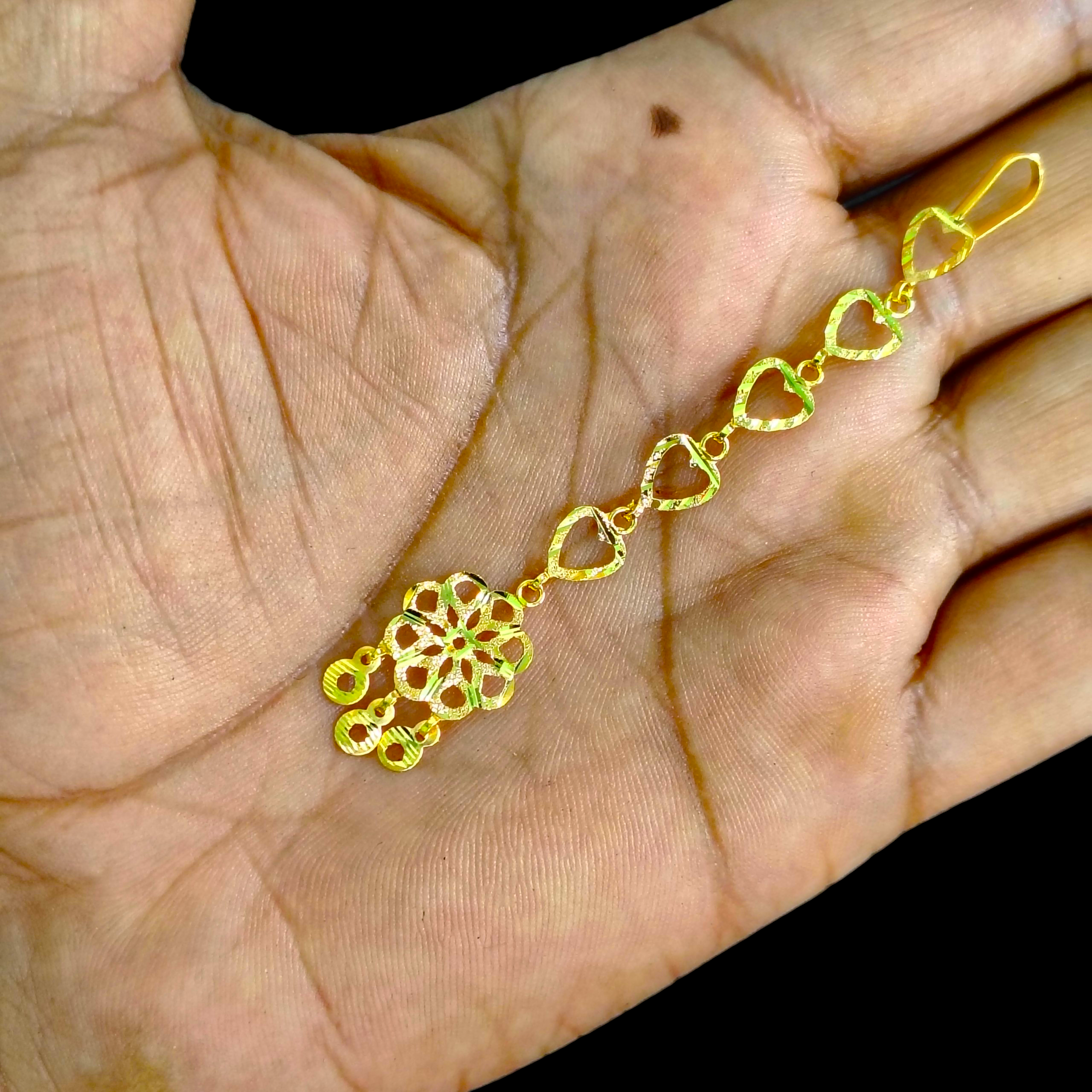 GOLD TICKLY- BIS CERTIFIED WGT: 1.150 GM APPROX HUID HALLMARK 375 9KT GOLD TICKLY (MANGTIKA) 1 PIECE FOR MARRIAGE.