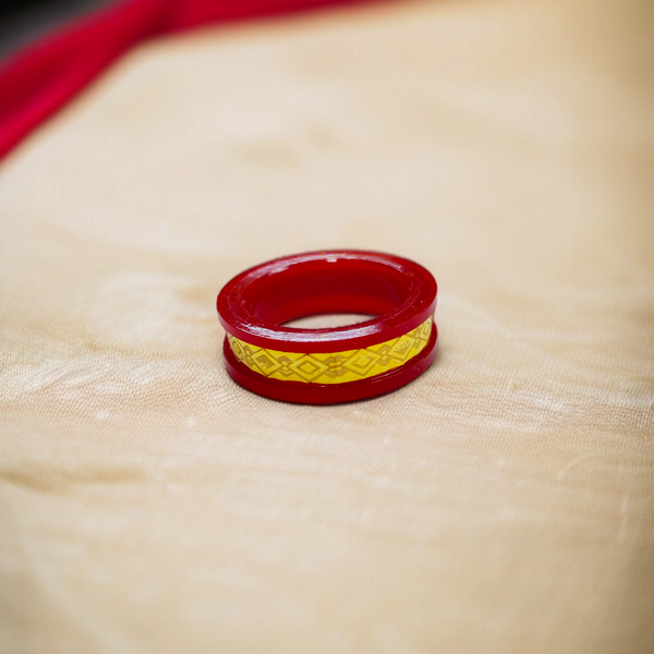 DISCO STYLE HUID HALLMARK 916 22KT GOLD POLA RING 1 PIECE FOR GIFT PURPOSE APPROX WGT: 0.060 GM (GET ANY DESIGN AS PER SIZE)