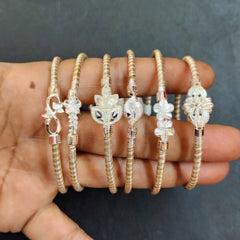 SILVER NOA- 625 SILVER NOA (3 DHATU PACH NOA 6 GM APPROX) SILVER+COPPER+IRON WITH SILVER MUKH (1 PIECE) SOLD ON MRP FOR MARRIED WOMEN (GET ANY DESIGN AS PER SIZE AVAILABILITY)