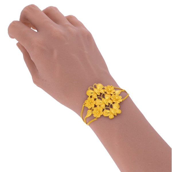 MADE TO ORDER (GM22) BIS CERTIFIED HUID HALLMARK 916 22KT GOLD MANTASHA (ADJUSTABLE FREE SIZE) WGT: 6.900 GM APPROX (1 PIECE) FOR WOMEN (BLUE TAG PREMIUM SEGMENT JEWELLERY) -DELIVERY IN 25 DAYS.