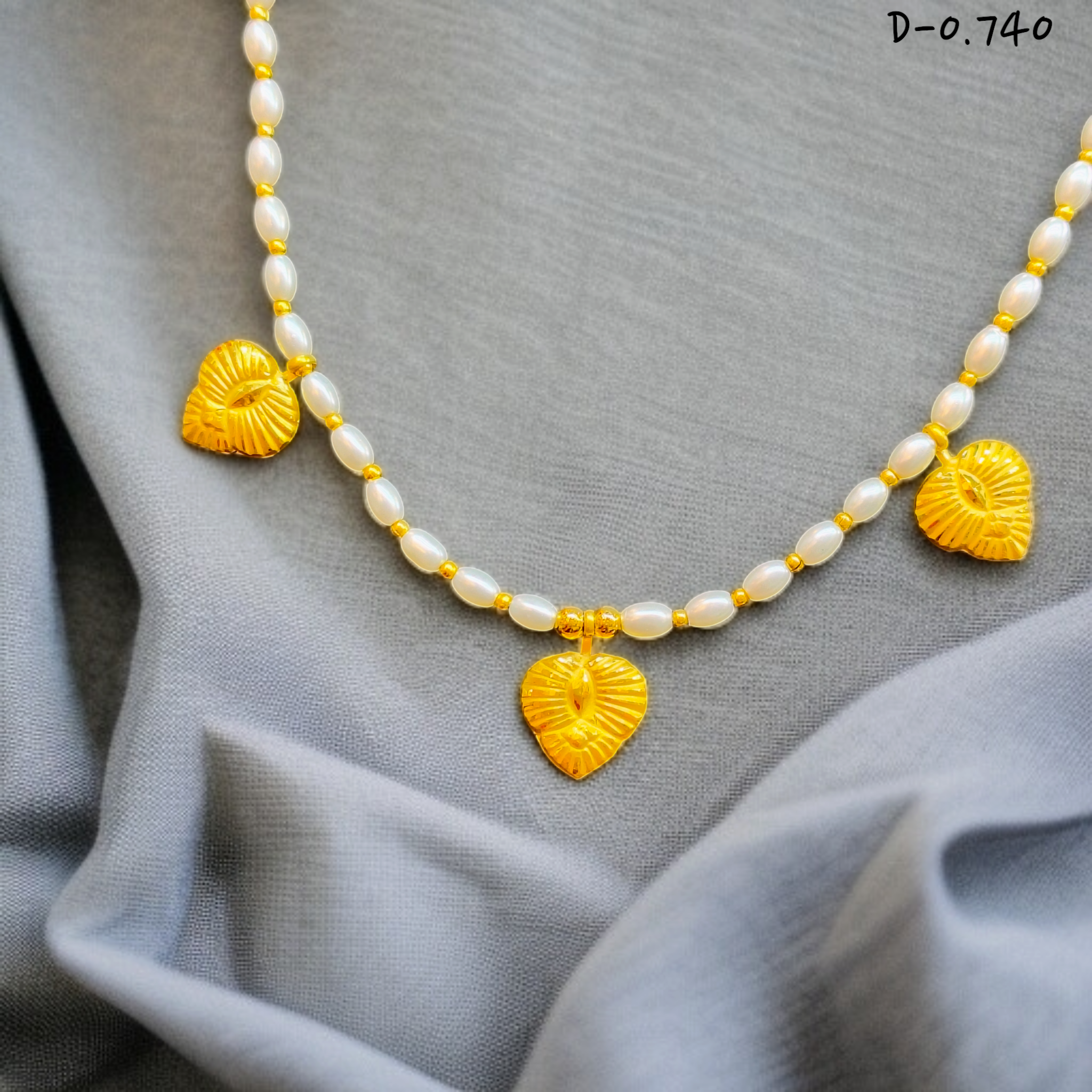 (STOP TO SHOP OFFER) LOVE DESIGN (WGT: 0.740 GM APPROX) KDM GOLD SELIHAR 1 PIECE WITH MOTI TASSEL (50 TONCH) BEST FOR GIFT IN MARRIAGE.