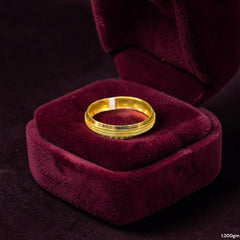 LADIES RING- (SIZE: 23) WGT: 1.200 GM APPROX BIS CERTIFIED HUID HALLMARK 9KT GOLD THUMB RING FOR UNISEX 1 PIECE.(63NZIC)