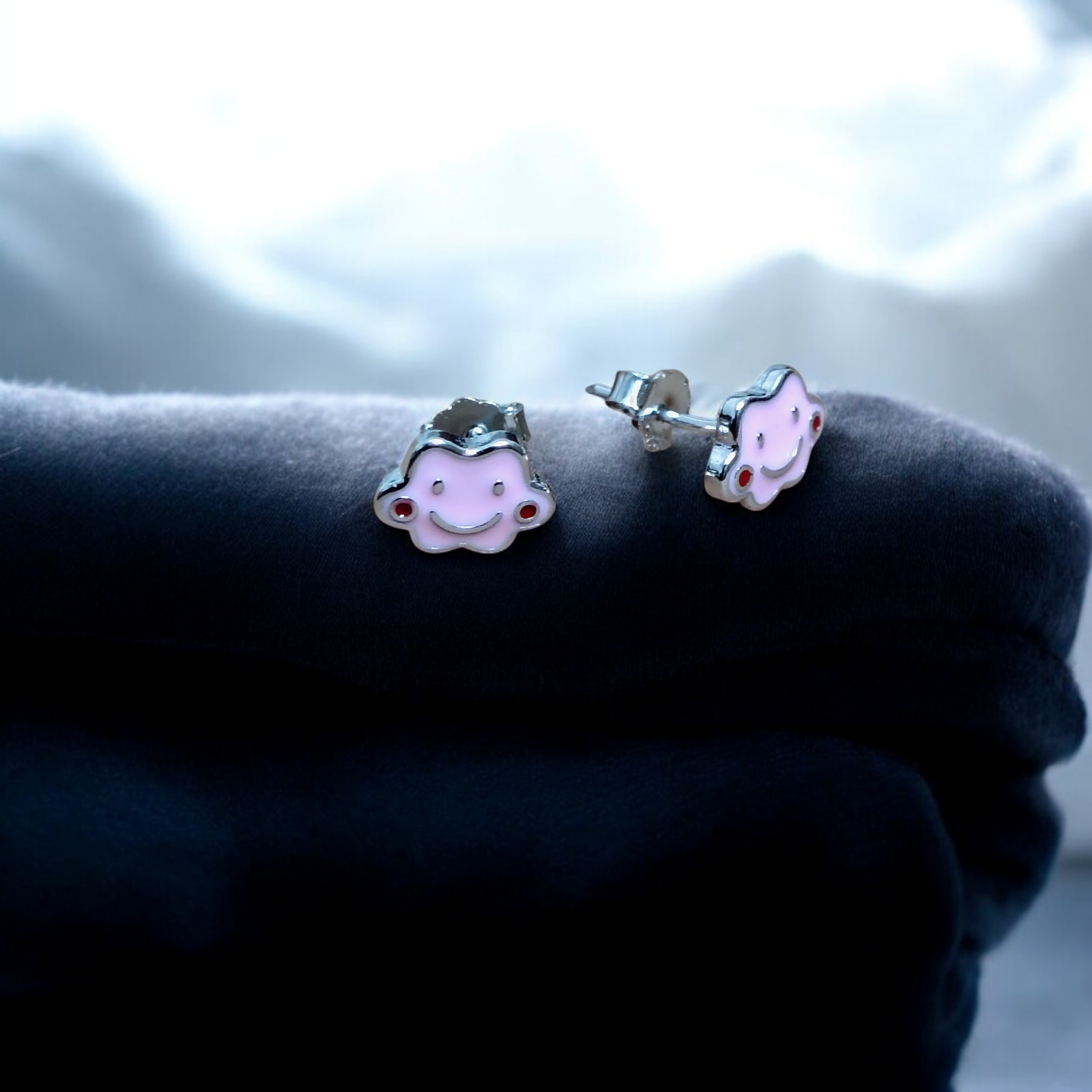 SILVER STUD - STERLING 925 HALLMARK SILVER STUD EARRINGS FOR WOMEN (1 PAIR) FOR REGULAR WEAR (SOLD ON MRP).