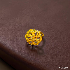 LADIES RING- (SIZE: ADJUSTABLE) WGT: 3.090 GM APPROX BIS CERTIFIED HUID HALLMARK 916 22KT GOLD RING FOR WOMEN 1 PIECE.(97GV99)