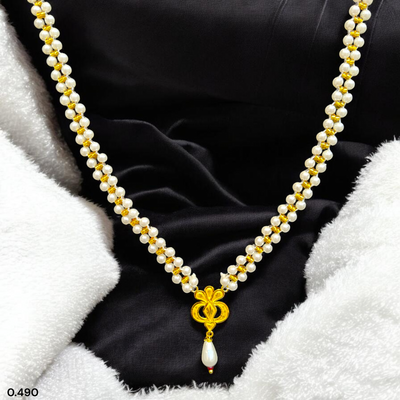 GOLD PENDANT- (GMP22) WGT: 0.490 GM APPROX CERTIFIED BIS HUID HALLMARK 916 22KT GOLD MOTI PENDANT 1 PIECE FOR WOMEN.