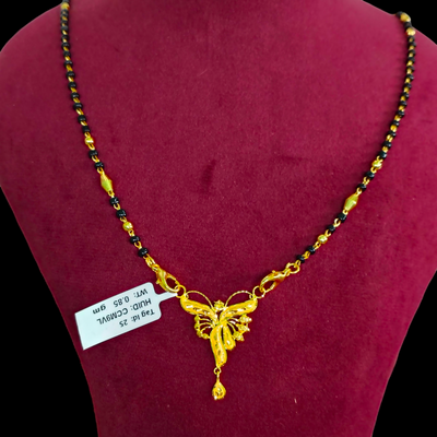 GOLD PENDANT- WGT: 0.850 GM APPROX 22KT HUID HALLMARK GOLD PENDANT MANGALSUTRA 1 PIECE WITH TASSEL.