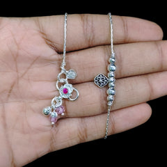SILVER PAYEL- (A29) (WGT: 13.100 GM APPROX) 625 SILVER PAYEL (ANKLET) 1 PAIR LENGTH: 10
