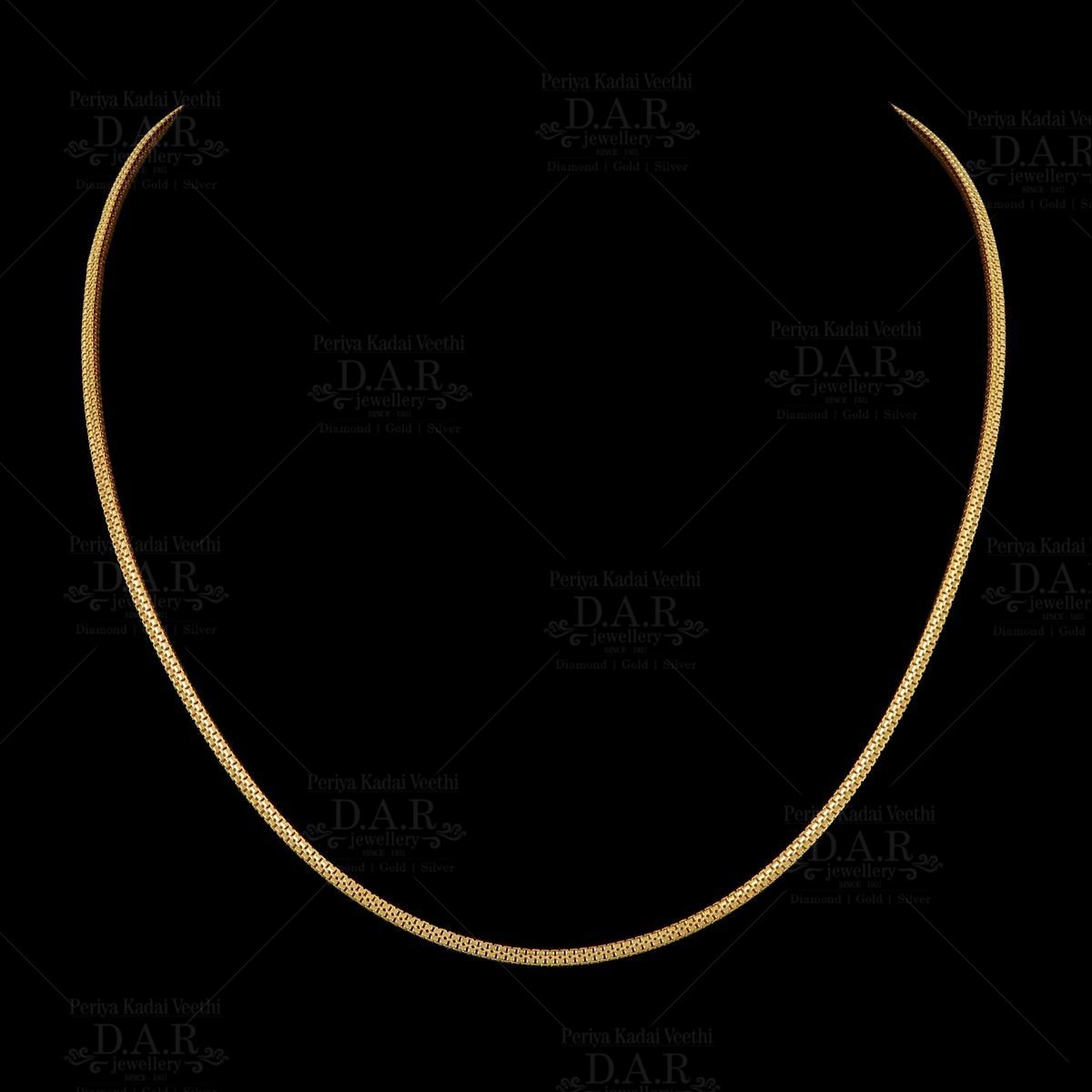 GOLD CHAIN- BIS CERTIFIED HUID HALLMARK 375 9KT GOLD CHAIN DOUBLE BOX DESIGN (18 TO 20 INCH) 1 PIECE FOR UNISEX.