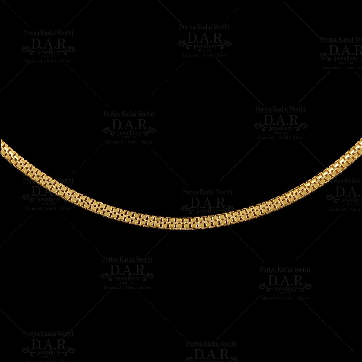 GOLD CHAIN- BIS CERTIFIED HUID HALLMARK 375 9KT GOLD CHAIN DOUBLE BOX DESIGN (18 TO 20 INCH) 1 PIECE FOR UNISEX.