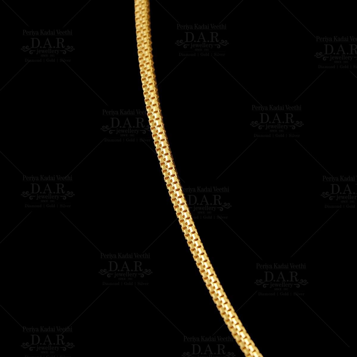 GOLD CHAIN- BIS CERTIFIED HUID HALLMARK 375 9KT GOLD CHAIN DOUBLE BOX DESIGN (18 TO 20 INCH) 1 PIECE FOR UNISEX.